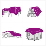 Брезент черен 1x2,5 м 650 г/м²