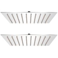 Душ пити от неръждаема стомана, 2 бр, 20x20 cм