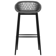 Бар комплект от 5 части, черно и сиво