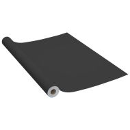 Самозалепващо фолио за мебели 2 бр черни 500х90 см PVC