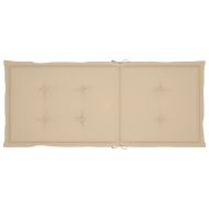 Накланящи градински столове с възглавници 8 бр тик масив