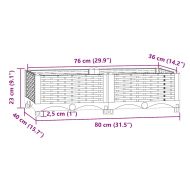 Повдигната леха, 80x40x23 см, полипропилен