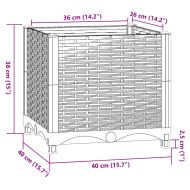 Повдигнато легло 40x40x38 см полипропилен