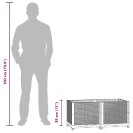 Повдигната леха, 80x40x38 см, полипропилен