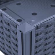 Повдигната леха, 120x40x38 см, полипропилен