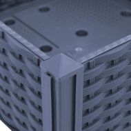 Повдигната леха, 160x40x71 см, полипропилен