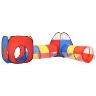 Детска палатка за игра с 250 многоцветни топки 190x264x90 см