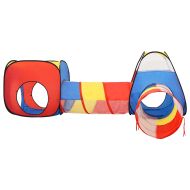 Детска палатка за игра с 250 многоцветни топки 190x264x90 см