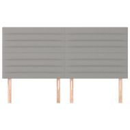 Табла за легло, светло сива, 160x5x118/128 см, плат