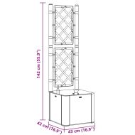 Градинска повдигната леха решетка самополивна система антрацит