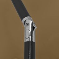 Плажен чадър, таупе, 200x125 см