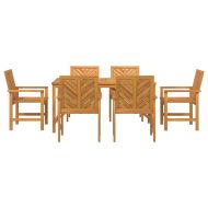 Комплект за хранене в градината 7 pcs Кафяво