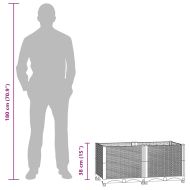 Повдигната леха 80x40x38 см, полипропилен