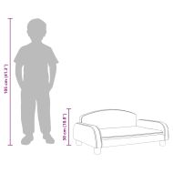 Детски диван, таупе, 70x45x30 см, текстил