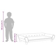 Детски диван, розов, 100x50x26 см, кадифе