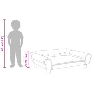 Детски диван, черно, 70x45x26 см, кадифе