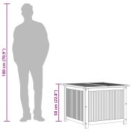 Градинска кутия за съхранение 75x75x58 см акациево дърво масив