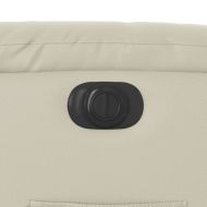 Електрически наклоняем стол, кремав, изкуствена кожа