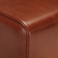 Пейка гимнастическа 58 см кафява естествена кожа и манго масив