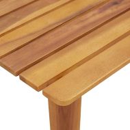 Градински стол 3 pcs Кафяво Солидно акациево дърво