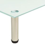 ТВ поставка, прозрачна, 60x35x17 см, закалено стъкло