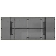 Комплект за хранене в градината 7 pcs Сив полиратан