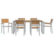 Комплект за хранене в градината 7 pcs Сив