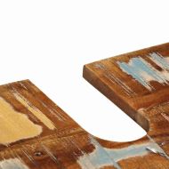 Комплект мебели за баня с рафт 2 pcs Солидно възстановено дърво