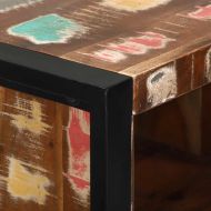 Комплект мебели за баня с рафт 4 pcs Солидно възстановено дърво