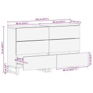 Комплект скрин 2 pcs Бяло 120 x 33,5 x 75 см