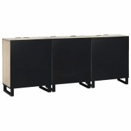 Комплект мебели за баня с чекмедже 3 pcs Бяло Инженерно дърво