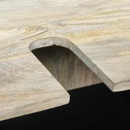 Комплект мебели за баня с рафт 2 pcs Бяло Инженерно дърво