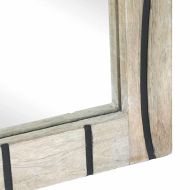 Комплект мебели за баня с рафт 2 pcs Бяло Инженерно дърво