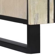 Комплект мебели за баня с чекмедже 3 pcs Бяло Инженерно дърво