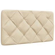 Рамка за легло с LED без матрак кремава 80x200 см плат