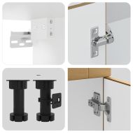 Комплект кухненски шкафове от 8 части Kalmar, инженерно дърво