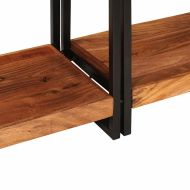 Конзолни маси с чекмедже 2 pcs Кафяво Солидно акациево дърво