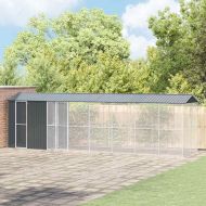 Клетка за птици Антрацит 860 x 208 x 247 см Поцинкована стомана