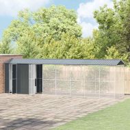 Клетка за птици Антрацит 860 x 208 x 247 см Поцинкована стомана