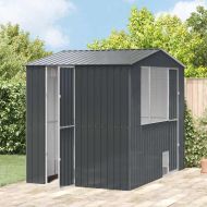 Клетка за птици Антрацит 215 x 310 x 247 см Поцинкована стомана