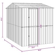 Клетка за птици Антрацит 215 x 310 x 247 см Поцинкована стомана