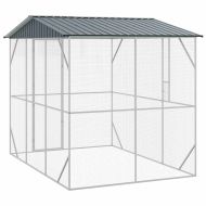 Клетка за птици Антрацит 227 x 310 x 247 см Поцинкована стомана
