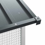 Клетка за птици Антрацит 154 x 154 x 200 см Поцинкована стомана