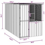 Клетка за птици Антрацит 315 x 167 x 200 см Поцинкована стомана