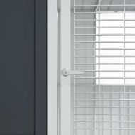 Клетка за птици Антрацит 215 x 209 x 230 см Поцинкована стомана