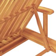 Шезлонг с възглавница 2-човек 2 pcs Червено 200 x 67 x 84cm