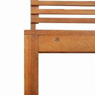 Комплект градинска пейка 5 pcs Кафяво Солидно акациево дърво