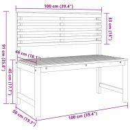 Комплект градинска пейка 5 pcs Кафяво Солидно акациево дърво