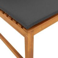 Комплект градинска пейка 5 pcs Кафяво Солидно акациево дърво