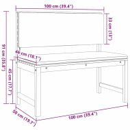 Комплект градинска пейка 5 pcs Кафяво Солидно акациево дърво